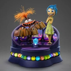 Alles steht Kopf 2 Deluxe - Freude & Angst Statue: Iron Studios