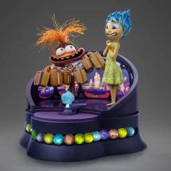 Alles steht Kopf 2 Deluxe - Freude & Angst Statue: Iron Studios