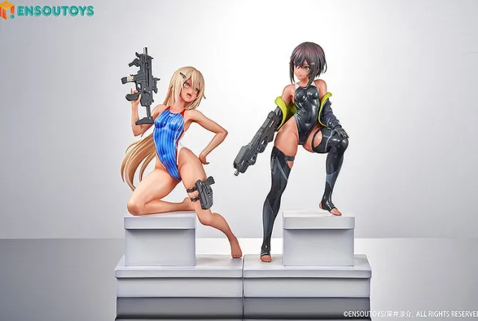 Arms Note - Swim Team Bucho-chan and Kohai-chan Statue: Ensoutoys