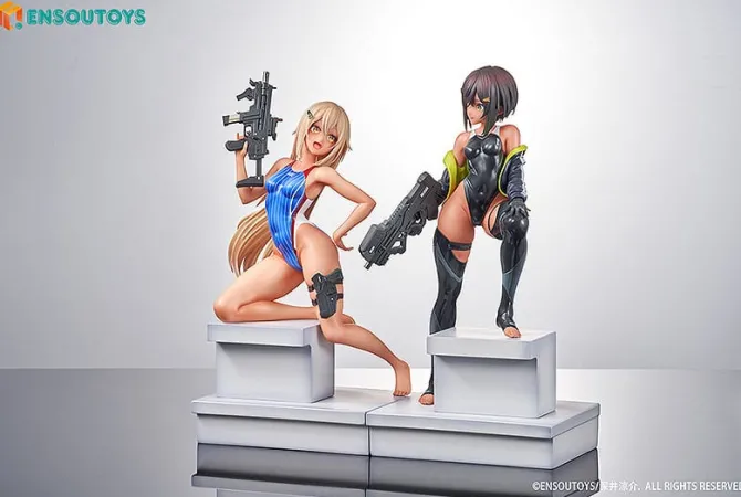 Arms Note - Swim Team Bucho-chan and Kohai-chan Statue: Ensoutoys