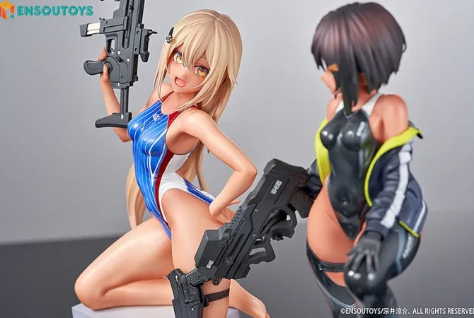 Arms Note - Swim Team Bucho-chan and Kohai-chan Statue: Ensoutoys