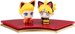 Boruto - Sammelfiguren 2er-Pack / Petit Chara Land - Oyako Manekineko Dattebasa!: MegaHouse