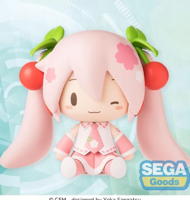 Character Vocal Series 01: - Hatsune Miku Figur / Fuwa Petit Chibi: Sega