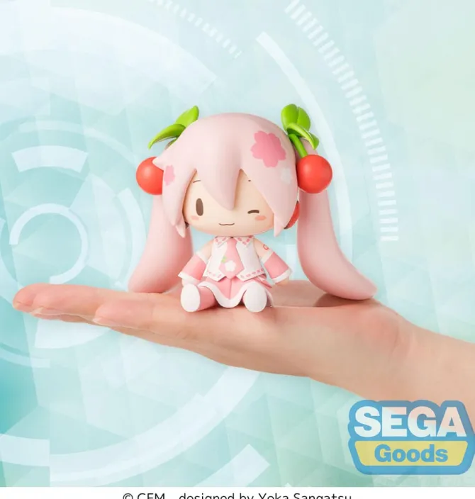 Character Vocal Series 01: - Hatsune Miku Figur / Fuwa Petit Chibi: Sega