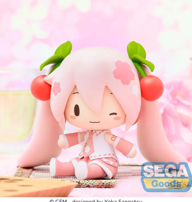 Character Vocal Series 01: - Hatsune Miku Figur / Fuwa Petit Chibi: Sega