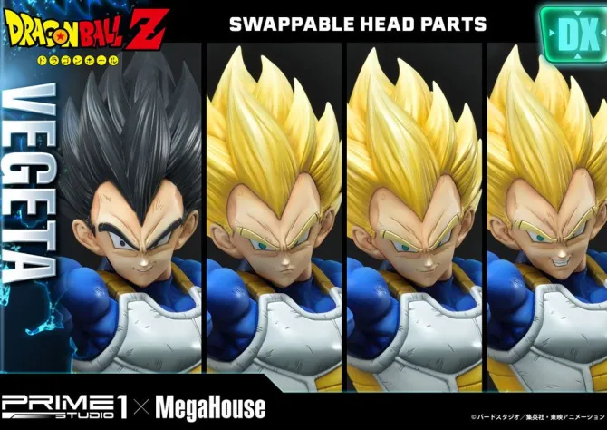 Dragon Ball Z - Super Saiyajin Vegeta Statue / Deluxe Version: Prime 1 Studio