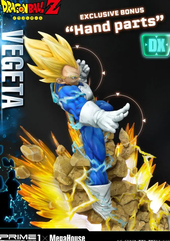 Dragon Ball Z - Super Saiyajin Vegeta Statue / Deluxe Version: Prime 1 Studio
