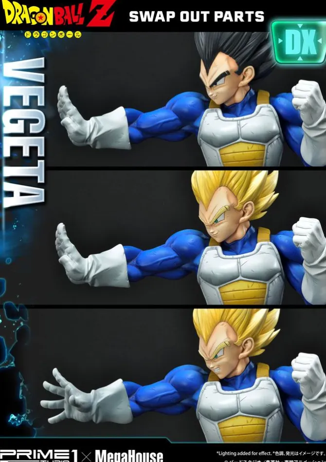 Dragon Ball Z - Super Saiyajin Vegeta Statue / Deluxe Version: Prime 1 Studio