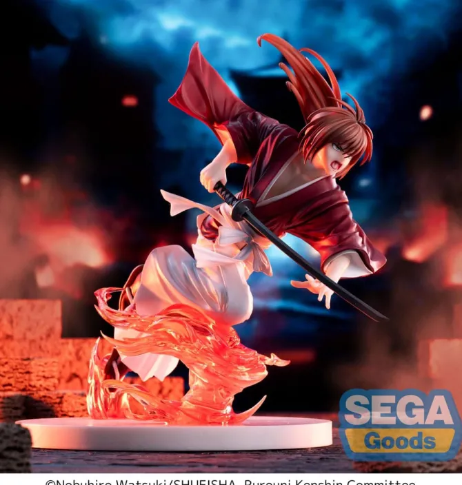 Rurouni Kenshin - "Rurouni Kenshin" "Kenshin Himura" Statue / Luminasta: Sega