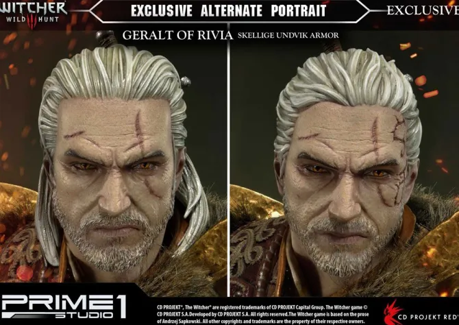 Witcher 3 Wild Hunt - Geralt of Riva Statue - Skellige Undvik Armor Exclusive: Prime 1 Studio