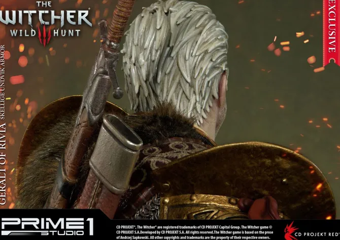 Witcher 3 Wild Hunt - Geralt of Riva Statue - Skellige Undvik Armor Exclusive: Prime 1 Studio