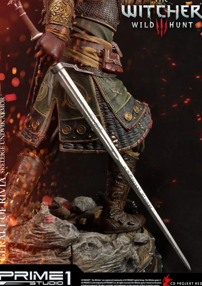 Witcher 3 Wild Hunt - Geralt of Riva Statue - Skellige Undvik Armor : Prime 1 Studio