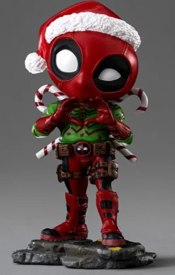X-Men Mini Co. - Deadpool Figur / Christmas Version: Iron Studios